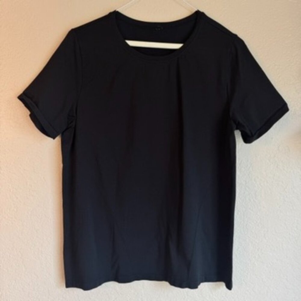 Fabletics Black Performance Short Sleeve Top Acti… - image 1